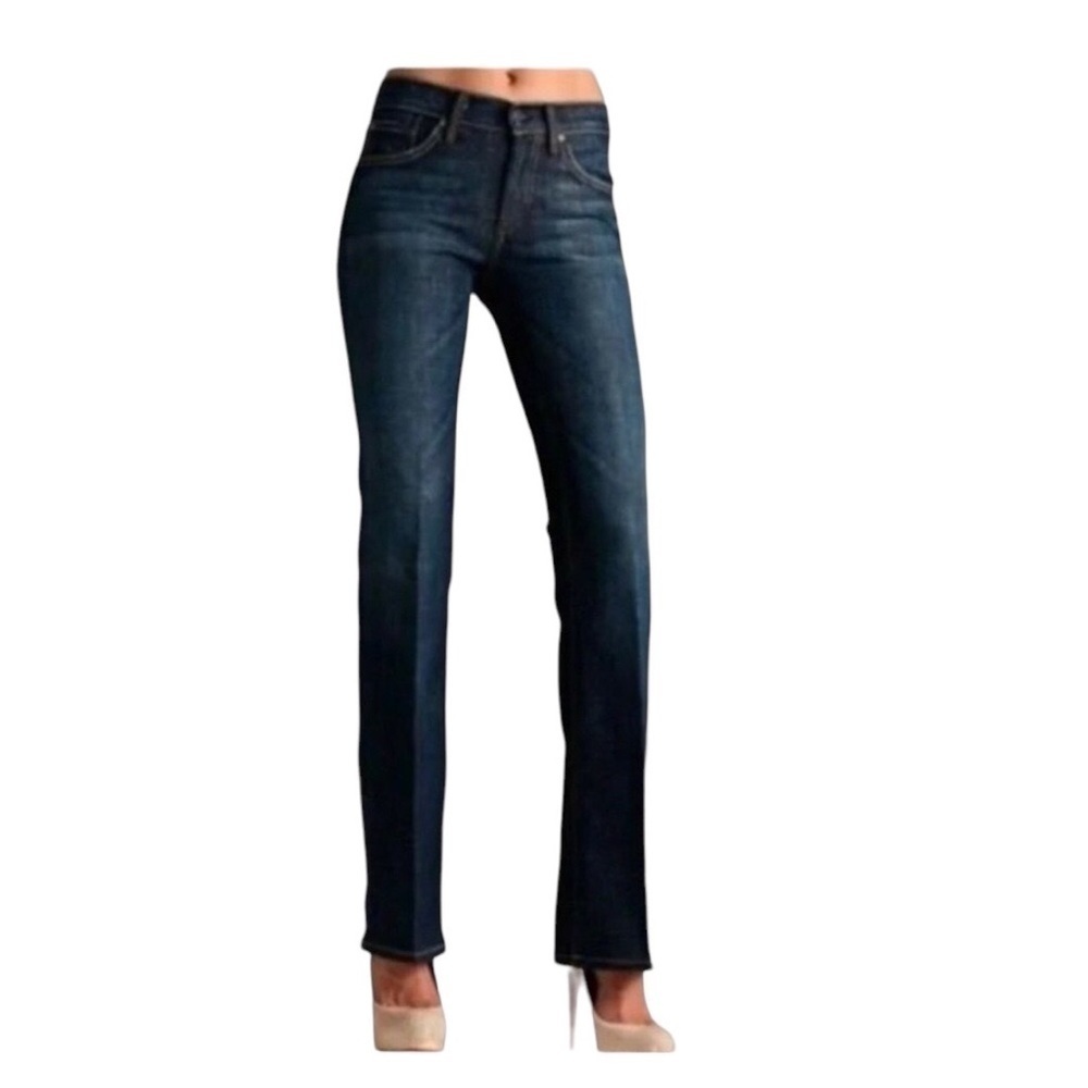 James Jeans Mid Rise Boot Cut Dry Aged Denim Size 31